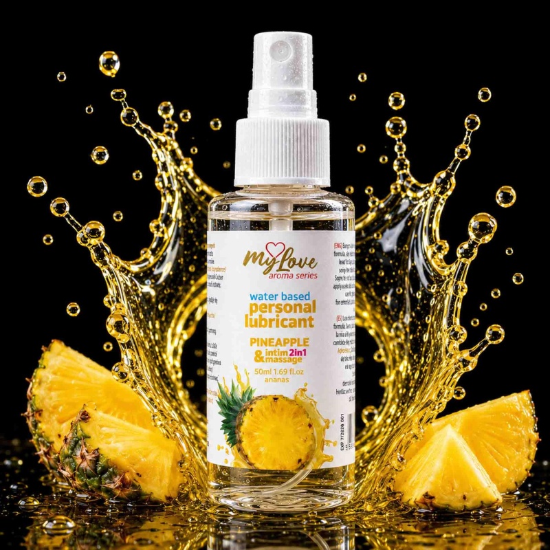 MyLove Preparat intymny i do masażu Aroma Series 2w1 Pineapple 50ml - 2
