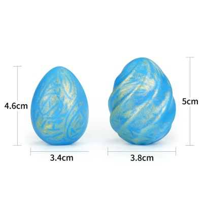 Jajeczka do ćwiczeń mięśni dna miednicy Ocean's Toner 2 szt. (3,45 cm i 4,06 cm) - 1 2