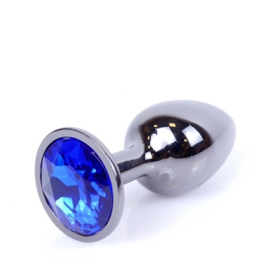 MyLove Toys - Jewellery Dark Silver PLUG- Dark Blue - 1