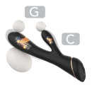 Stymulator króliczek Hare Black - 9 funkcji wibracji, silikon medyczny, wodoodporność wymiary: brak danych producenta - 2