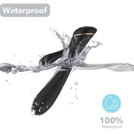 Stymulator króliczek Hare Black - 9 funkcji wibracji, silikon medyczny, wodoodporność wymiary: brak danych producenta - 3