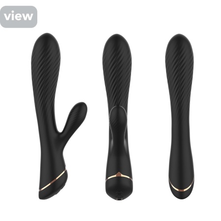 Stymulator króliczek Hare Black - 9 funkcji wibracji, silikon medyczny, wodoodporność wymiary: brak danych producenta - 4