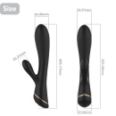 Stymulator króliczek Hare Black - 9 funkcji wibracji, silikon medyczny, wodoodporność wymiary: brak danych producenta - 8