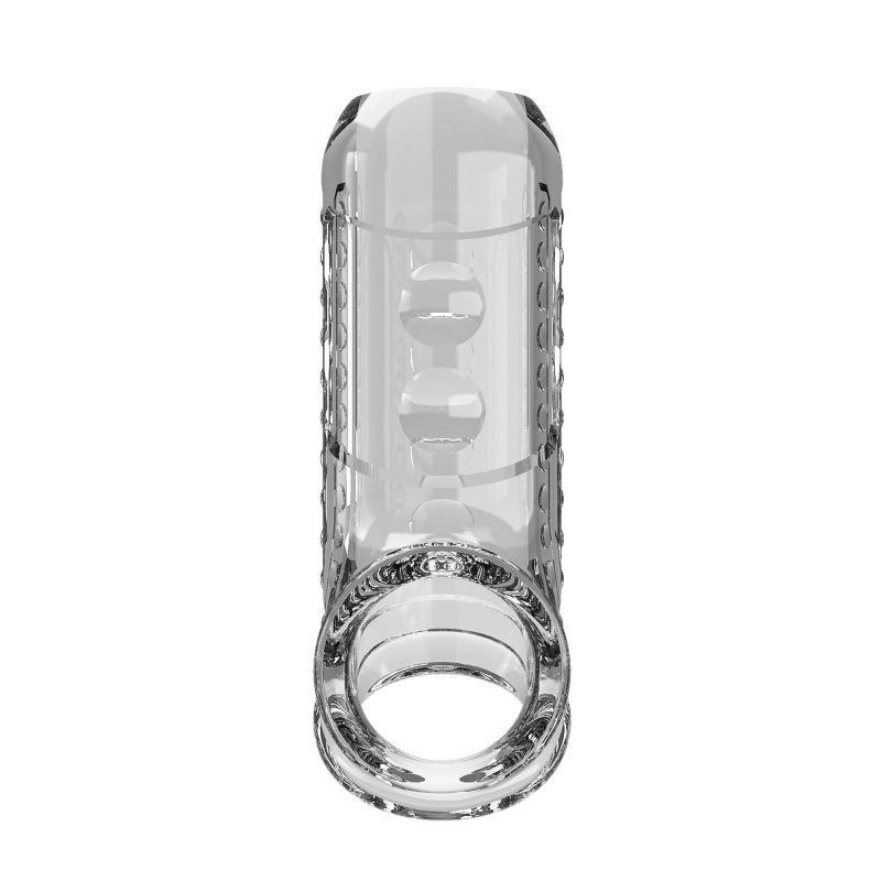 Nakładka na penisa Clear Long teksturowana, 12,75 cm - 4