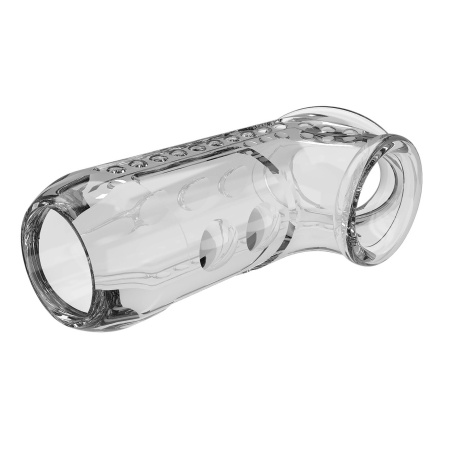 Nakładka na penisa Clear Long teksturowana, 12,75 cm - 6