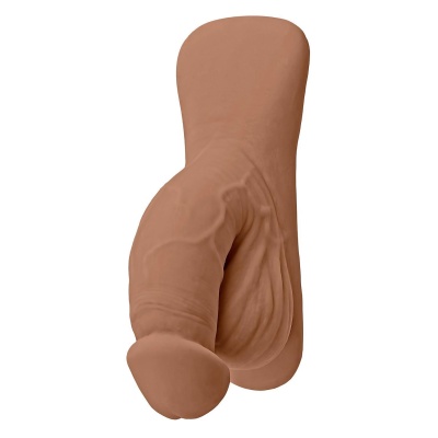 GENDER X 4INCH PACKER, MOCCA FLESH - 1 2