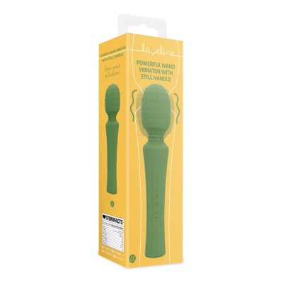 Powerful Wand Vibrator Massager with Still Handle - Green Mumba - 1 2