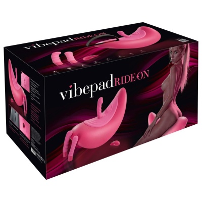 vibepad RIDE ON - Bezręczny wibrator jezdny z 3 wymiennymi stymulatorami i pilotem, długość 44,1 cm - 1