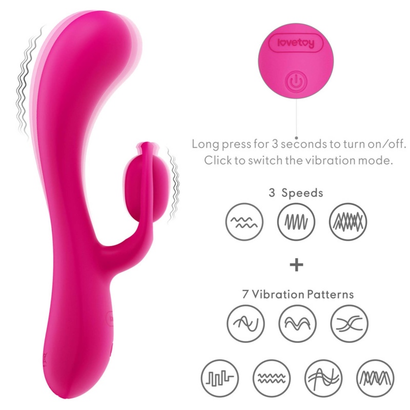 Wibrator L'Allure Swirl Ładowalny Silikonowy 19.5 cm - 6
