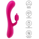 Wibrator L'Allure Swirl Ładowalny Silikonowy 19.5 cm - 8