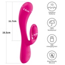 Wibrator L'Allure Swirl Ładowalny Silikonowy 19.5 cm - 15