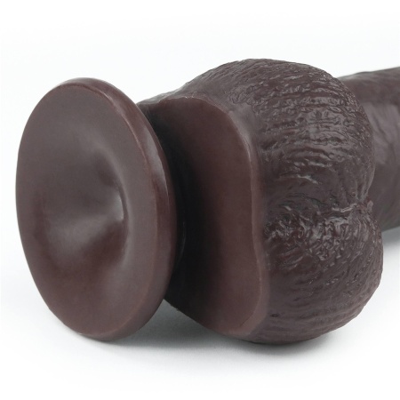 Dildo z ruchomą skórą Sliding Skin 22,9 cm czarne - 6