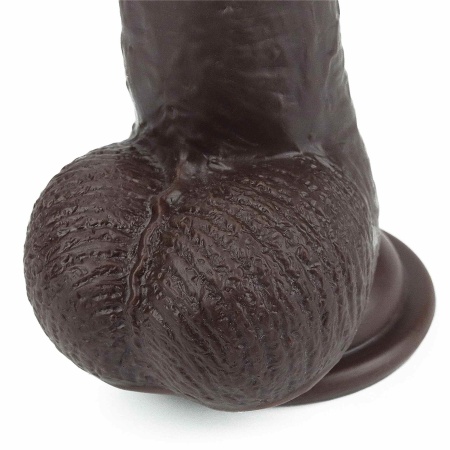 Dildo z ruchomą skórą Sliding Skin 22,9 cm czarne - 10
