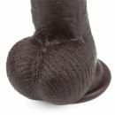 Dildo z ruchomą skórą Sliding Skin 22,9 cm czarne - 10