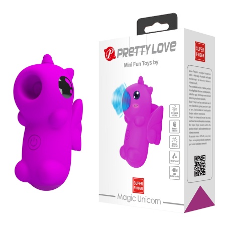 Wibrator na palec Magic Unicorn 7,5 cm - 10 trybów opukiwania - 1