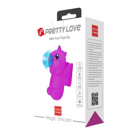 Wibrator na palec Magic Unicorn 7,5 cm - 10 trybów opukiwania - 11