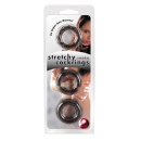 Elastyczne pierścienie na penisa Stretchy Cock Rings smoke z TPE, 3 szt., Ø 2,4–2,6 cm - 1