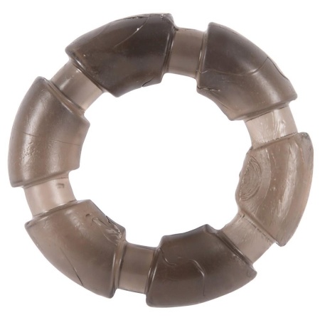 Elastyczne pierścienie na penisa Stretchy Cock Rings smoke z TPE, 3 szt., Ø 2,4–2,6 cm - 5
