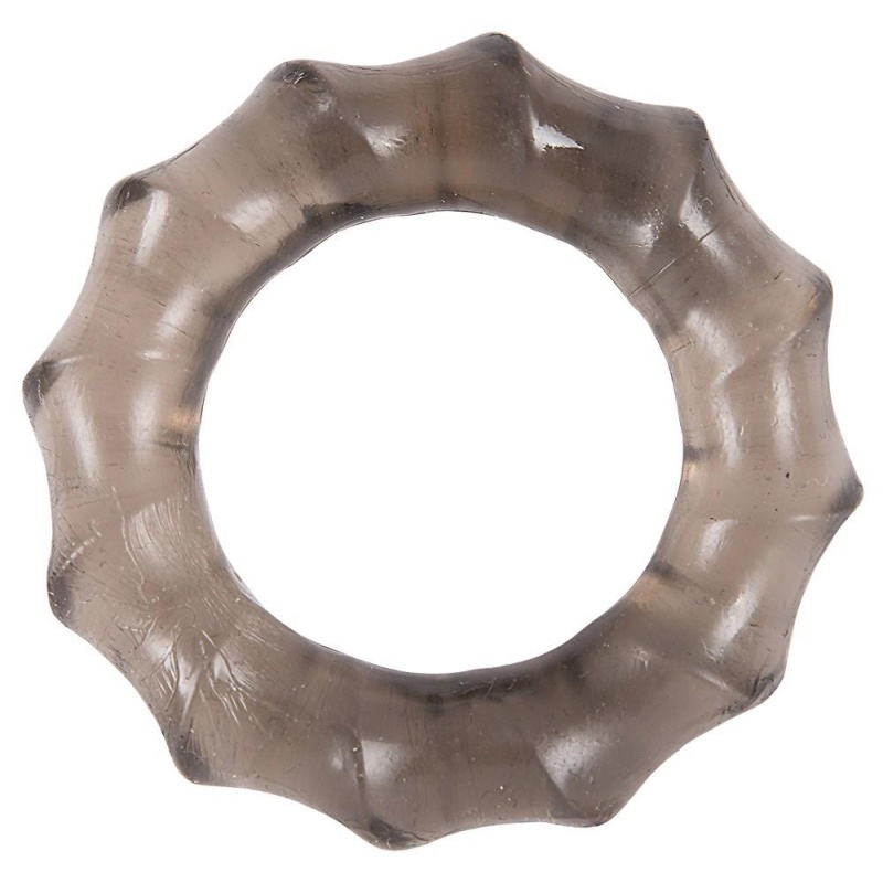 Elastyczne pierścienie na penisa Stretchy Cock Rings smoke z TPE, 3 szt., Ø 2,4–2,6 cm - 6
