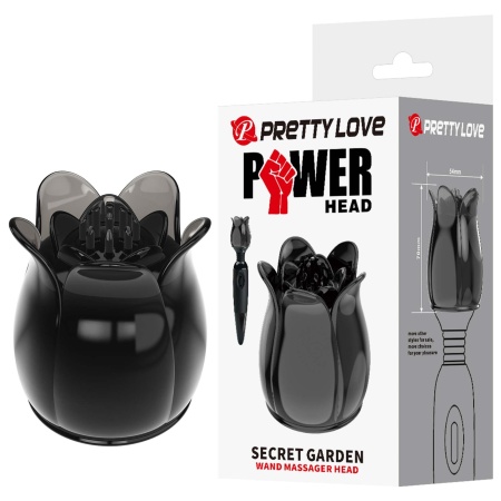 Głowica wymienna Secret Garden w kształcie kwiatu do masażera PowerWand, średnica 5,4 cm - 1