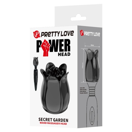 Głowica wymienna Secret Garden w kształcie kwiatu do masażera PowerWand, średnica 5,4 cm - 9