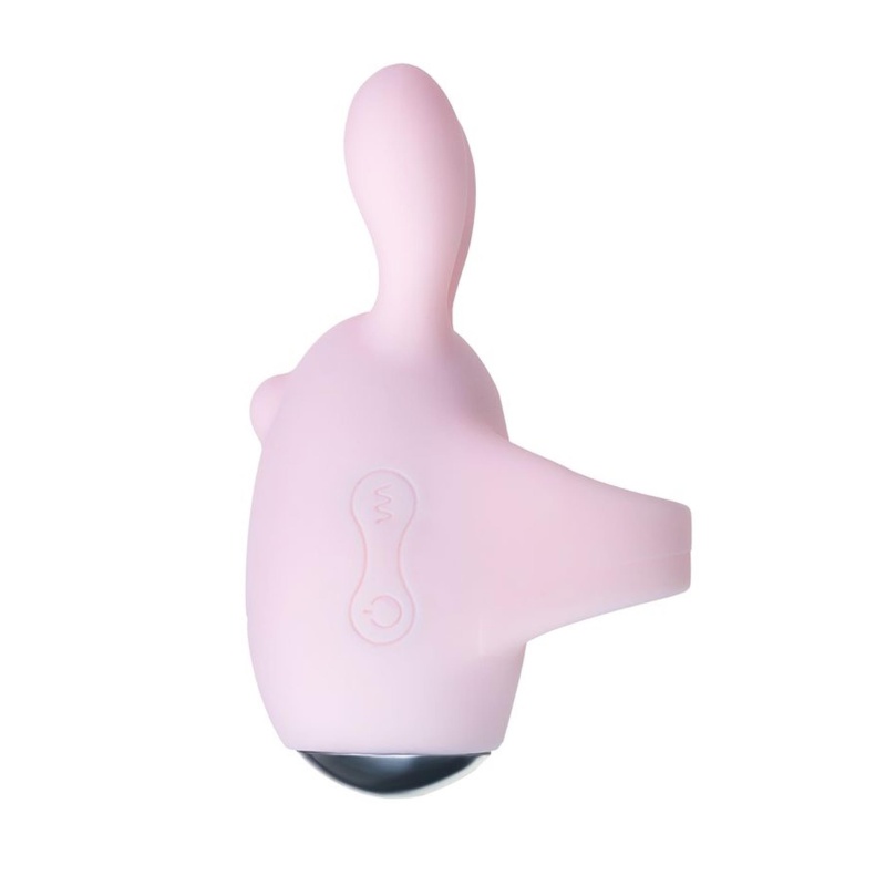 Wibrujące jajeczko na palec JOS VITA z nakładką wibrującą, hipoalergiczny silikon, 8,5 cm i 8 cm - 7