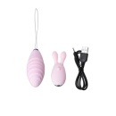 Wibrujące jajeczko na palec JOS VITA z nakładką wibrującą, hipoalergiczny silikon, 8,5 cm i 8 cm - 12