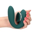 Twitch 3 - Rechargeable Vibrator & Suction - Silicone - 10 Speed - Forest Green - 7