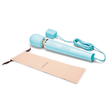 Masażer wibracyjny Le Wand Powerful Plug-In Blue - zasilanie sieciowe, długość całkowita 34 cm, średnica głowicy 6,2 cm, waga 58 - 7