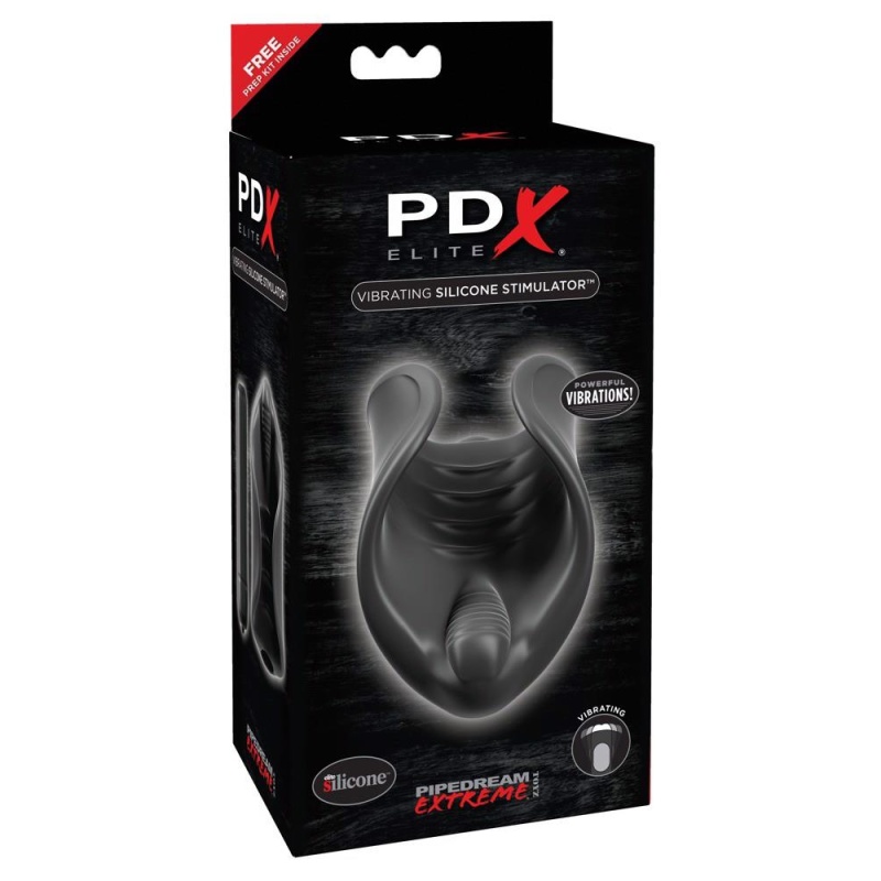 Elastyczny silikonowy rękaw do stymulacji penisa z wibracją, model Vibrating Silicone, długość 8 cm - 1