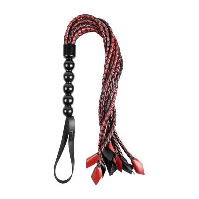 SPORTSHEETS SAFFRON BRAIDED FLOGGER - 1