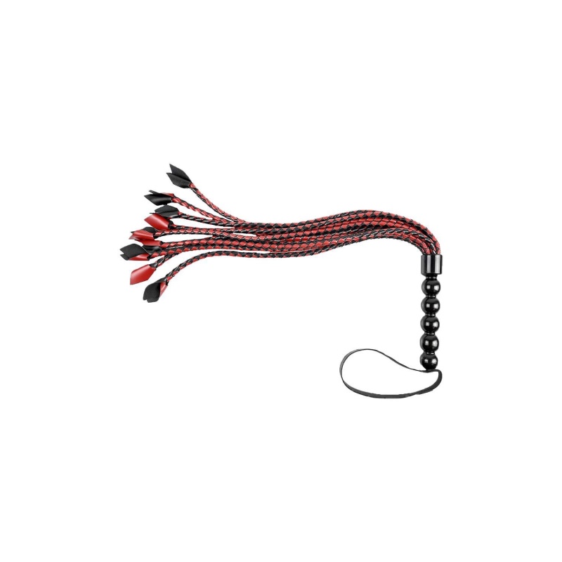 SPORTSHEETS SAFFRON BRAIDED FLOGGER - 2
