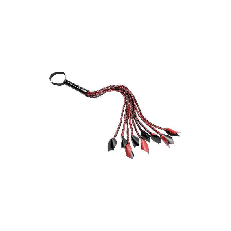 SPORTSHEETS SAFFRON BRAIDED FLOGGER - 3