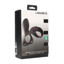 Vibrating Silicone Cock and Ball Ring with Shaft Loop - Black - 2