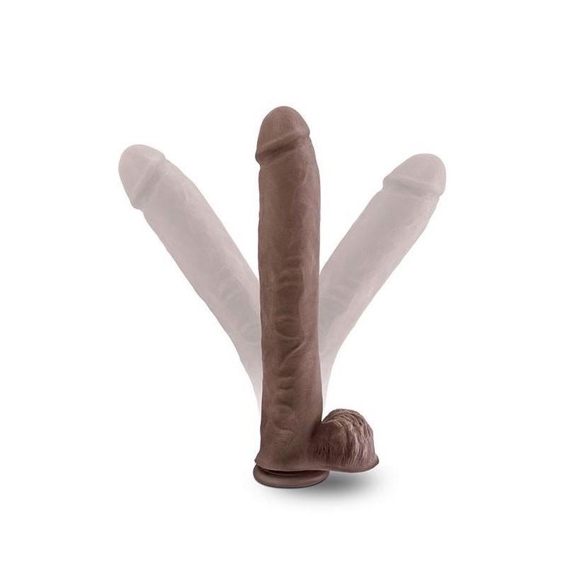Dildo Au Naturel Daddy 14'' Sensa Feel Dual Density z Przyssawką - 35,5 cm, TPE - 3