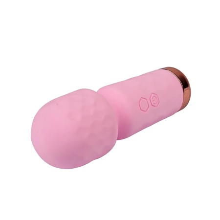 Eros Mini Wand Pink – silikonowa różdżka do masażu punktowego z 10 trybami wibracji, 11,5 cm - 3
