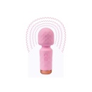 Eros Mini Wand Pink – silikonowa różdżka do masażu punktowego z 10 trybami wibracji, 11,5 cm - 4
