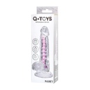 Dildo elastyczne Paret z przyssawką i rdzeniem, przezroczyste, 18 cm - 8
