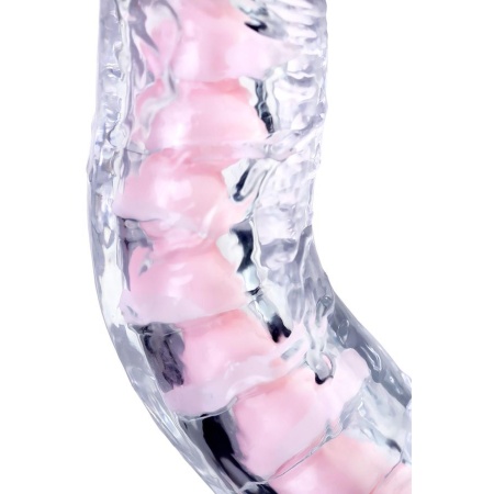 Dildo elastyczne Paret z przyssawką i rdzeniem, przezroczyste, 18 cm - 10