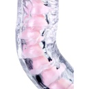 Dildo elastyczne Paret z przyssawką i rdzeniem, przezroczyste, 18 cm - 10