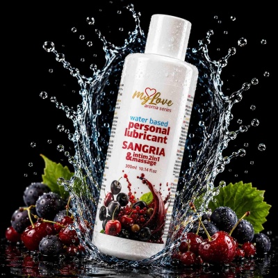 Preparat intymny i do masażu Sangria 2w1 300 ml - 1 2