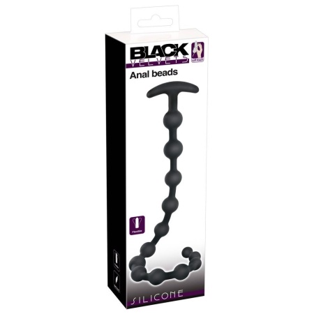 Black Velvets Anal Beads Silic - 1