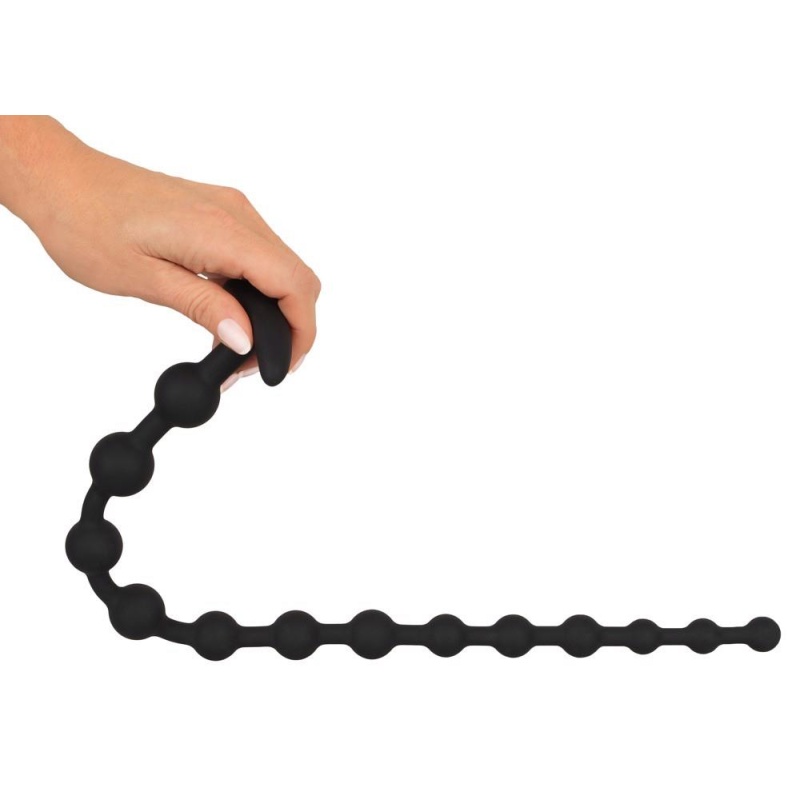 Black Velvets Anal Beads Silic - 7