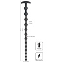 Black Velvets Anal Beads Silic - 8