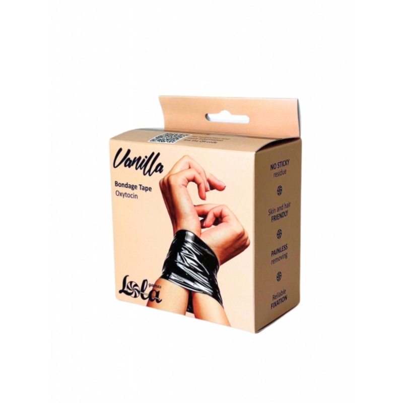 Bondage Tape Vanilla Oxytocin Black - 1