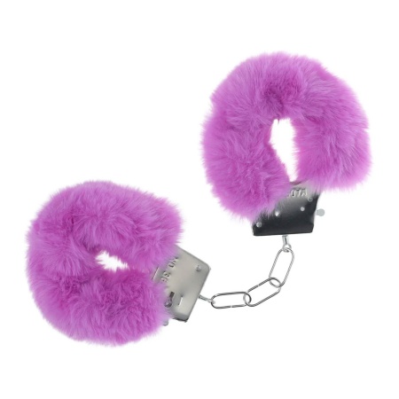 Classic Fluffy Handcuffs - Purple - 1