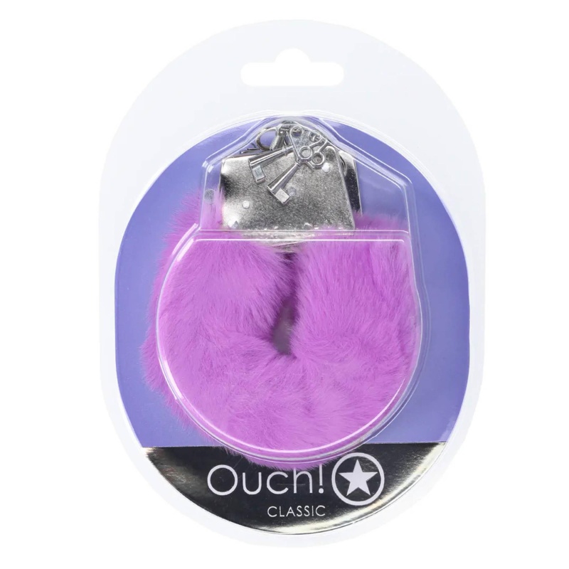 Classic Fluffy Handcuffs - Purple - 2