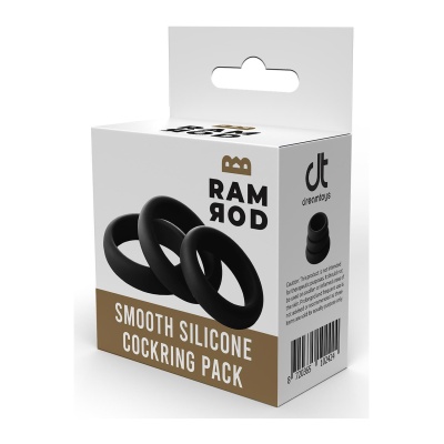 RAMROD SMOOTH SILICONE COCKRING PACK - 1