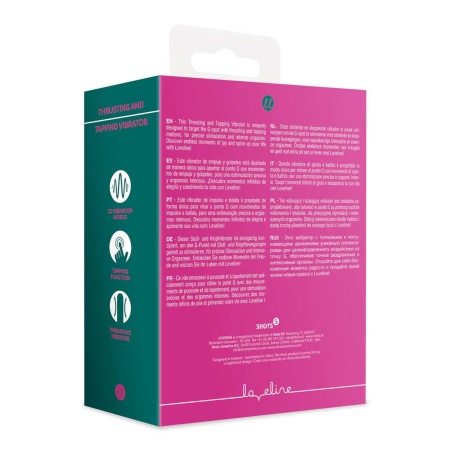 Thrusting and Tapping Vibrator - Powerful Pink - 3