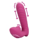 Thrusting and Tapping Vibrator - Powerful Pink - 10
